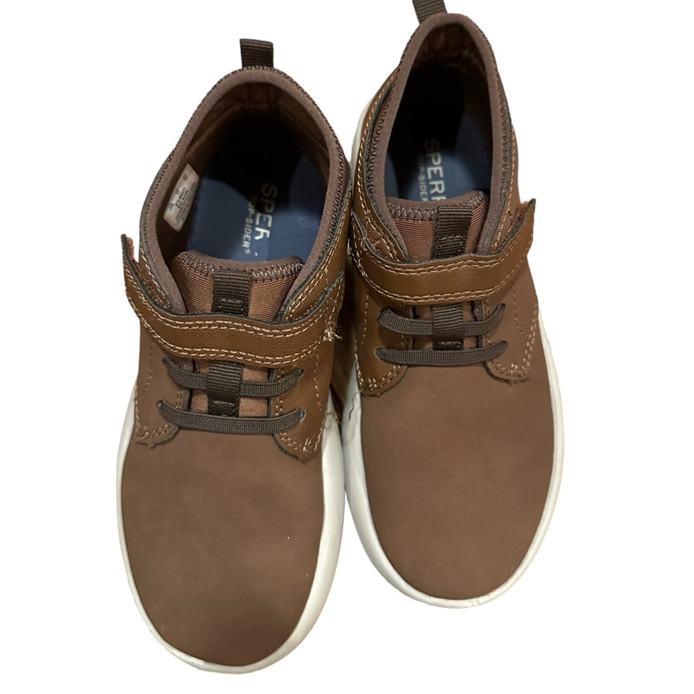 Sperry Toddler Boys Coastal Break Junior Chukka Velcro Boot Brown Size 12